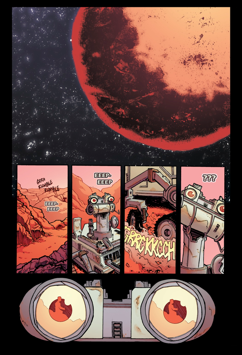 Illustration for article titled Bigfoot with a Sword on Mars = Best Comic Book Premise This Month